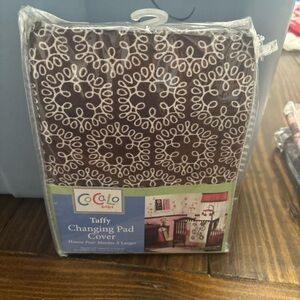 CoCaLo baby Taffy Changing Pad Cover
 Brown and White